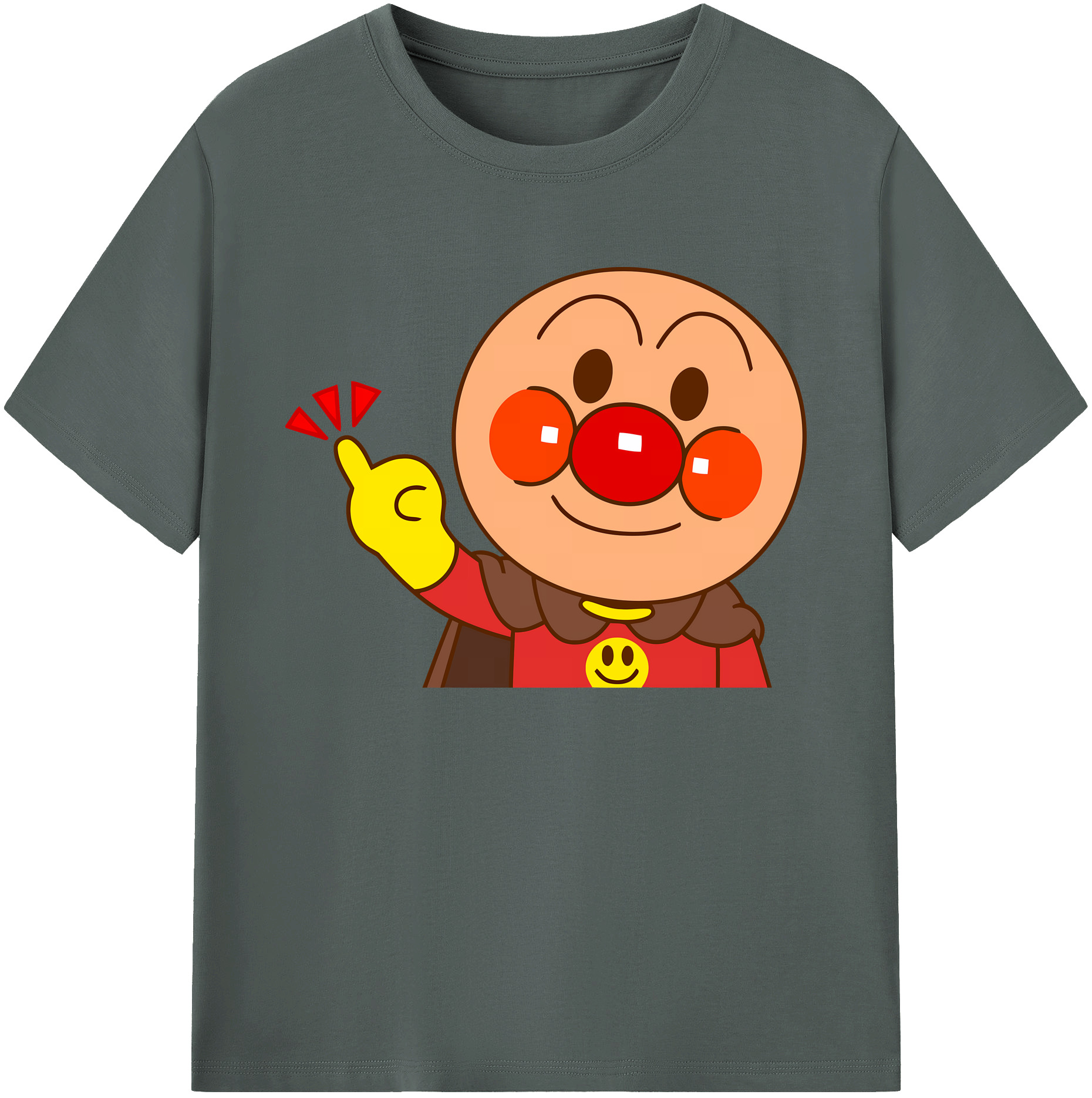 （画像用） アンパンマン Anpanman 綿100％ メンズ半袖Tシャツ｜肌触りやわらか＆通気性